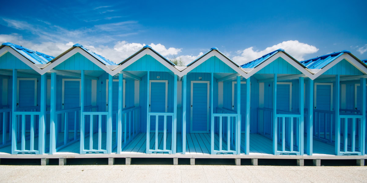 Forte dei Marmi beach club entrance in Versilia